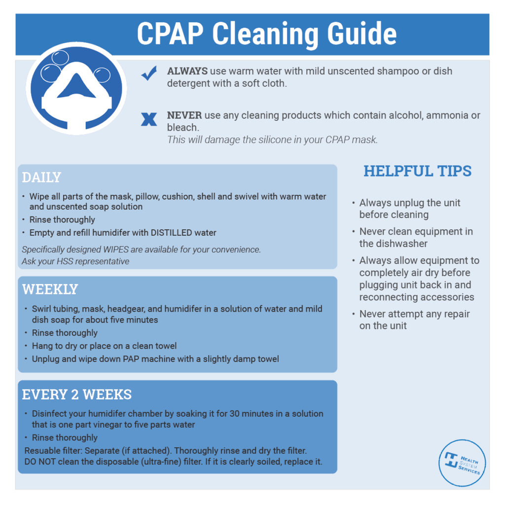 cpap vinegar cleaning solution